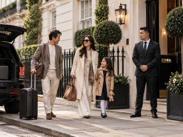 Residential security for international visitors staying at a private London property